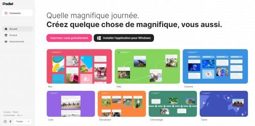 Padlet tableau de bord